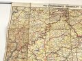 "Jro - Strassenkarte Sonderblatt Saarpfalz" stark gebraucht, Maße 82 x 85 cm
