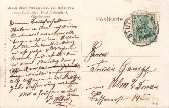 Postkarte Deutsch-Ost-Afrika "Lianenbrücke" gelaufen 1913
