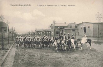 1. Weltkrieg Postkarte "Truppenüberungsplatz...