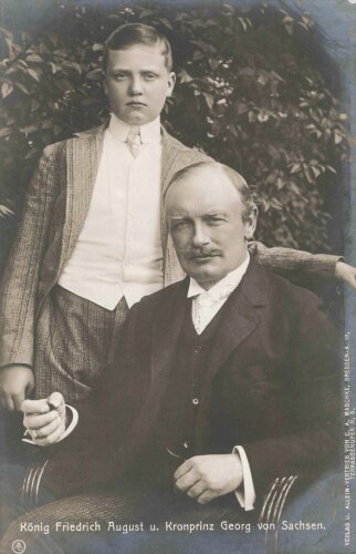 1. Weltkrieg Ansichtskarte "König Friedrich...
