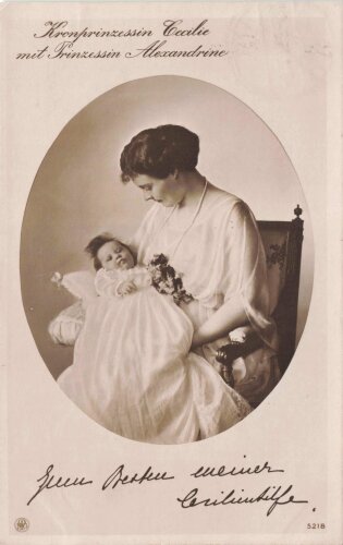 1. Weltkrieg Ansichtskarte "Kronprinzessin Cecilie...
