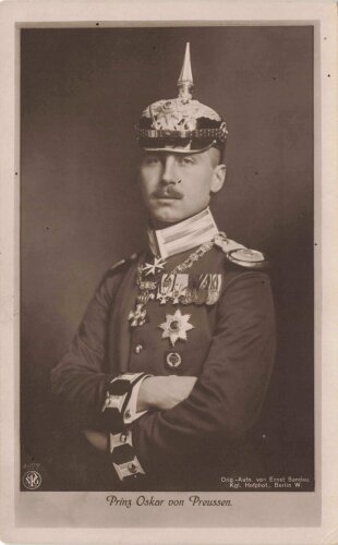1. Weltkrieg Ansichtskarte "Prinz Oskar von...