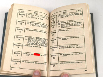 "Deutscher Luftwaffenkalendar 1942", DIN A6, ca. 330 Seiten