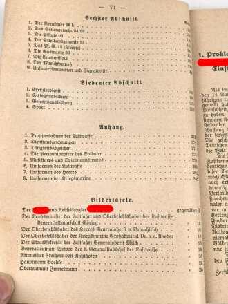 "Der Dienstunterricht in der Luftwaffe" Jahrgang 1940, 286 Seiten, DIN A5