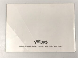 Werbebroschüre und Produkt Katalog "Walther" anlässlich des 100 jährigen Bestehens 1886-1986, DIN A4 mit 46 Seiten