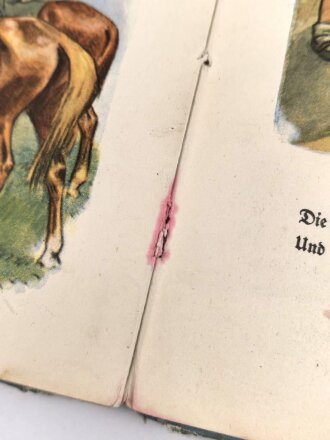 Kinderbuch "Hurra die Reichswehr!" stark gebraucht, datiert 1934