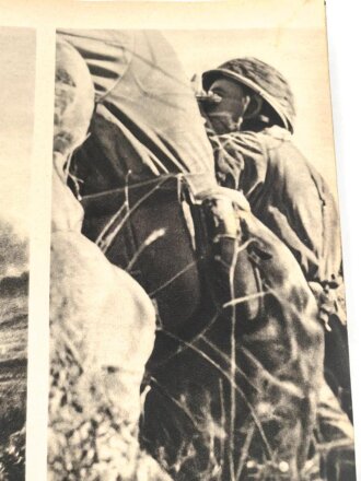 "Kreta- Sieg der Kühnsten" vom Heldenkampf der Fallschirmjäger. Bildband von 1942, stark gebraucht