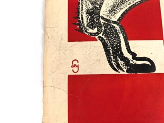 Plakat der SA Gruppe Niederrhein "Leichtathletik u. Volkskampf Meisterschaften" Düsseldorf Rheinstadion 1934, defekt, Maße 62 x 83cm