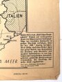 Vriijwillinger Legioen Nederland - Den Haag "Völkischen Beobachter Plan vom Westraum", Maße 42,5 x 54 cm, stark gebraucht