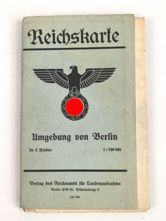 Reichskarte, Umgebung von Berlin