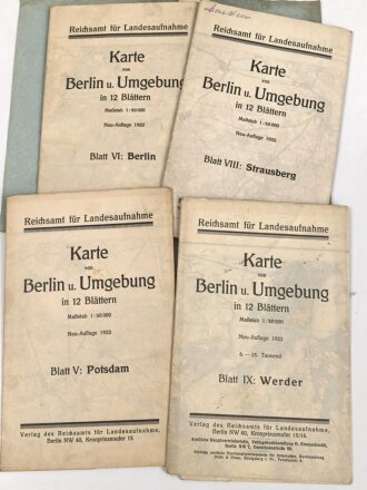 Reichskarte, Umgebung von Berlin