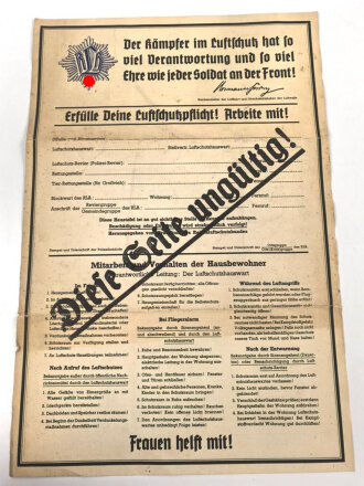 RLB Reichsluftschutzbund Landesgruppe Rheinland,...