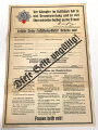 RLB Reichsluftschutzbund Landesgruppe Rheinland, Haustafel, Maße 33,5 x 50 cm 