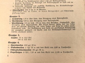 Das Reichssportabzeichen, Bestimmungen für Frauen, DIN A5