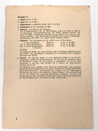 Das Reichssportabzeichen, Bestimmungen für Frauen, DIN A5