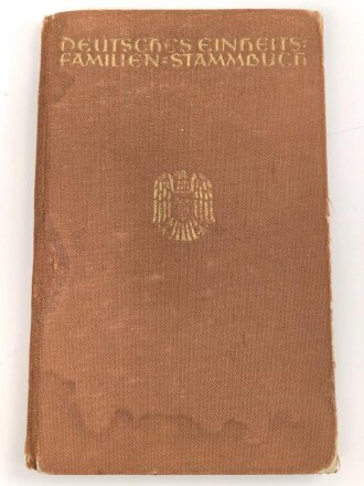 Deutsches Einheits Familien- Stammbuch einer Familie aus...