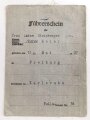 Führerschein einer Frau aus Freiburg, datiert 1939