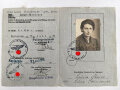 Führerschein einer Frau aus Freiburg, datiert 1939