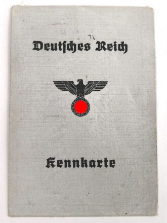 Deutsches Reich, Kennkarte eines Mannes aus Reichenberg,...