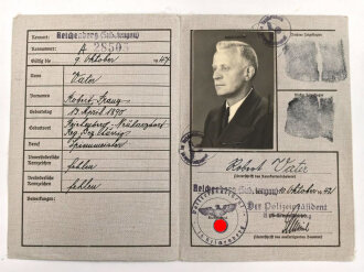 Deutsches Reich, Kennkarte eines Mannes aus Reichenberg,...
