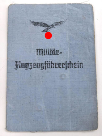 Militär Flugzeugführerschein  ausgestellt 1939