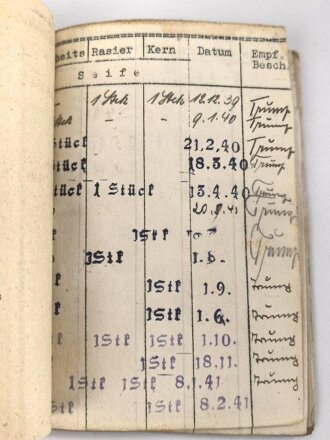 Soldbuch Heer, ausgestellt 7.9.1939 bei Infanterie Ersatz Btl. 21