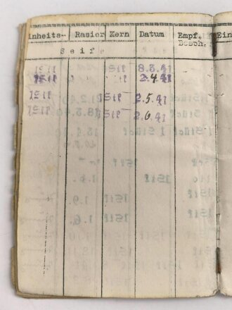 Soldbuch Heer, ausgestellt 7.9.1939 bei Infanterie Ersatz Btl. 21