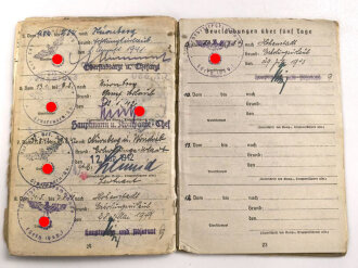 Soldbuch Heer, ausgestellt 7.9.1939 bei Infanterie Ersatz Btl. 21