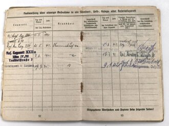 Soldbuch Heer, ausgestellt 7.9.1939 bei Infanterie Ersatz Btl. 21