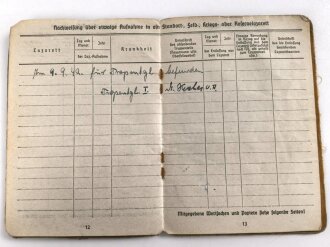 Soldbuch Heer, ausgestellt 10.12.1940 bei Inf. Pz. Jäg. Ers, Komp 17 Coburg