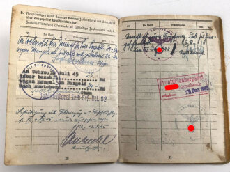 Soldbuch Heer, ausgestellt 10.12.1940 bei Inf. Pz. Jäg. Ers, Komp 17 Coburg