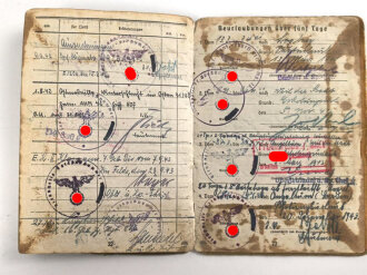 Soldbuch Heer, ausgestellt 10.12.1940 bei Inf. Pz. Jäg. Ers, Komp 17 Coburg