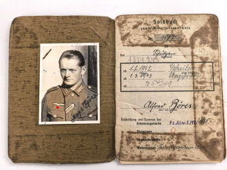 Soldbuch Heer, ausgestellt 10.12.1940 bei Inf. Pz. Jäg. Ers, Komp 17 Coburg