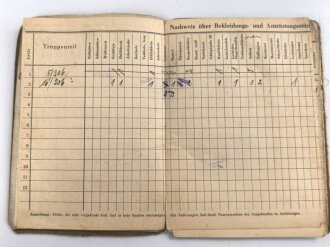 Soldbuch Heer, ausgestellt 10.12.1940 bei Inf. Pz. Jäg. Ers, Komp 17 Coburg