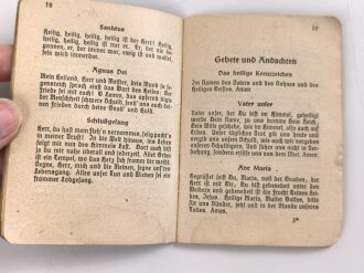 Katholisches Feldgesangbuch, 95 Seiten, Kleinformat, gebraucht, datiert 1939