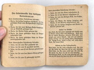Katholisches Feldgesangbuch, 95 Seiten, Kleinformat, gebraucht, datiert 1939