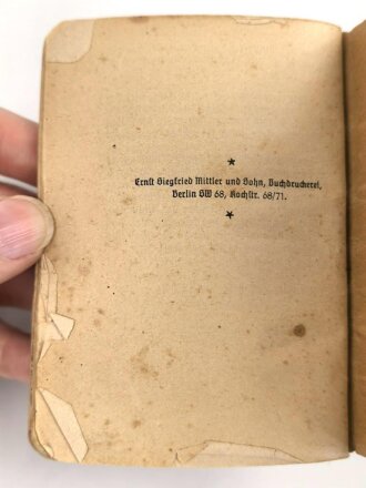Katholisches Feldgesangbuch, 95 Seiten, Kleinformat, gebraucht, datiert 1939