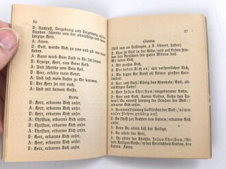 Katholisches Feldgesangbuch, 95 Seiten, Kleinformat, gebraucht, datiert 1939