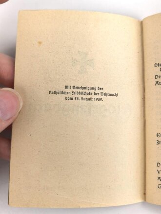 Katholisches Feldgesangbuch, 95 Seiten, Kleinformat, gebraucht, datiert 1939