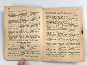 1. Weltkrieg, "Deutsch - französischer Soldaten-Sprachführer", Haasmann, 33 Seiten, gebraucht