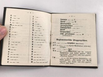 "Feldartillerietabellen für Kanonenbatterien, Anhang Schießregeln" datiert 1911, 44 Seiten, gebraucht, DIN A6