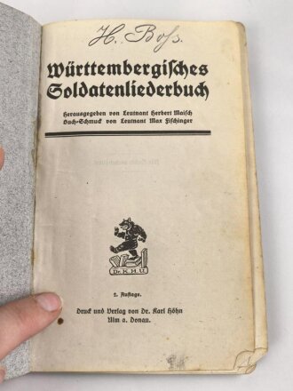1. Weltkrieg "Württembergisches...