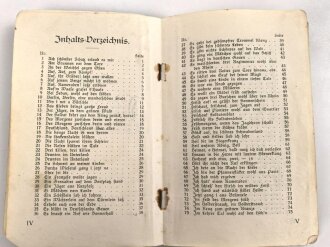 1. Weltkrieg "Württembergisches Soldatenliederbuch" 149 Seiten,Einband lose, Kleinformat