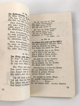 1. Weltkrieg "Württembergisches Soldatenliederbuch" 149 Seiten,Einband lose, Kleinformat