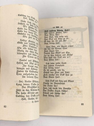 1. Weltkrieg "Württembergisches Soldatenliederbuch" 149 Seiten,Einband lose, Kleinformat
