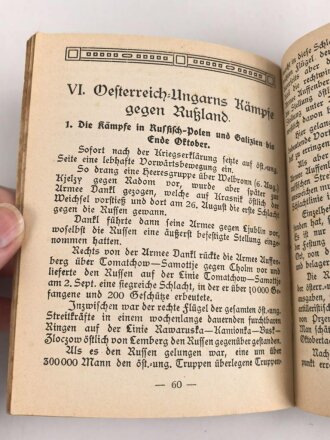 1. Weltkrieg "Das Feldbüchl für den Schützengraben" datiert 1914, 83 Seiten, DIN A6