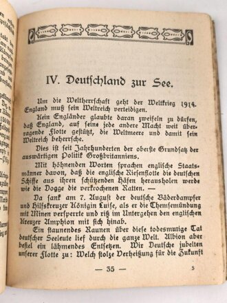 1. Weltkrieg "Das Feldbüchl für den Schützengraben" datiert 1914, 83 Seiten, DIN A6