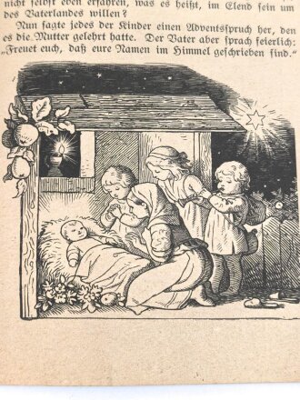 1. Weltkrieg, Heft "1914 Heilige Nacht auf ferner Wacht" 32 Seiten, DIN A6