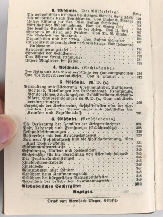 "Kriegs Jahrbuch 1915" DIN A6, lediglich ein Name eingetragen