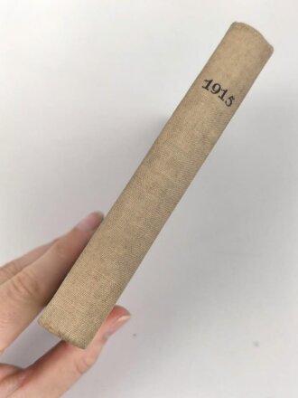"Kriegs Jahrbuch 1915" DIN A6, lediglich ein Name eingetragen
